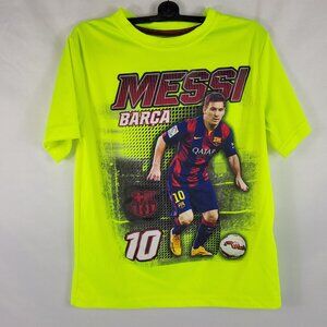 Soccer Barcelona Football Club Messi Short Sleeve Shirt Activewear Youth Medium